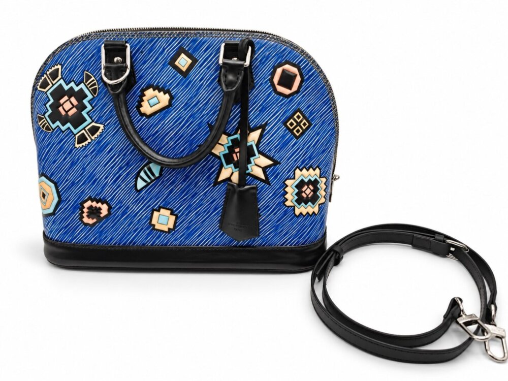 Louis Vuitton Epi Azteque Alma BB Denim Light - Image 6