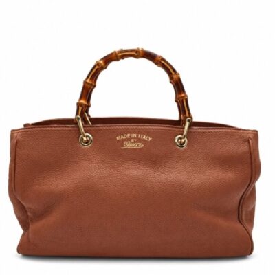 Gucci Bamboo Shopper Brown Leather Medium Tote