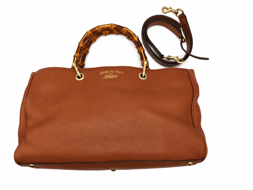 Gucci Bamboo Shopper Brown Leather Medium Tote - Image 7
