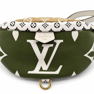 Louis Vuitton Monogram Giant Bumbag Kaki Beige
