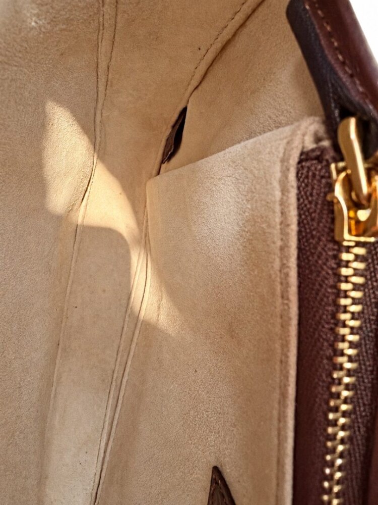 Gucci Azalea Calfskin Horsebit 1955 Shoulder Bag Brown Sugar - Image 10