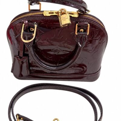 Louis Vuitton Amarante Monogram Vernis Alma BB Bag