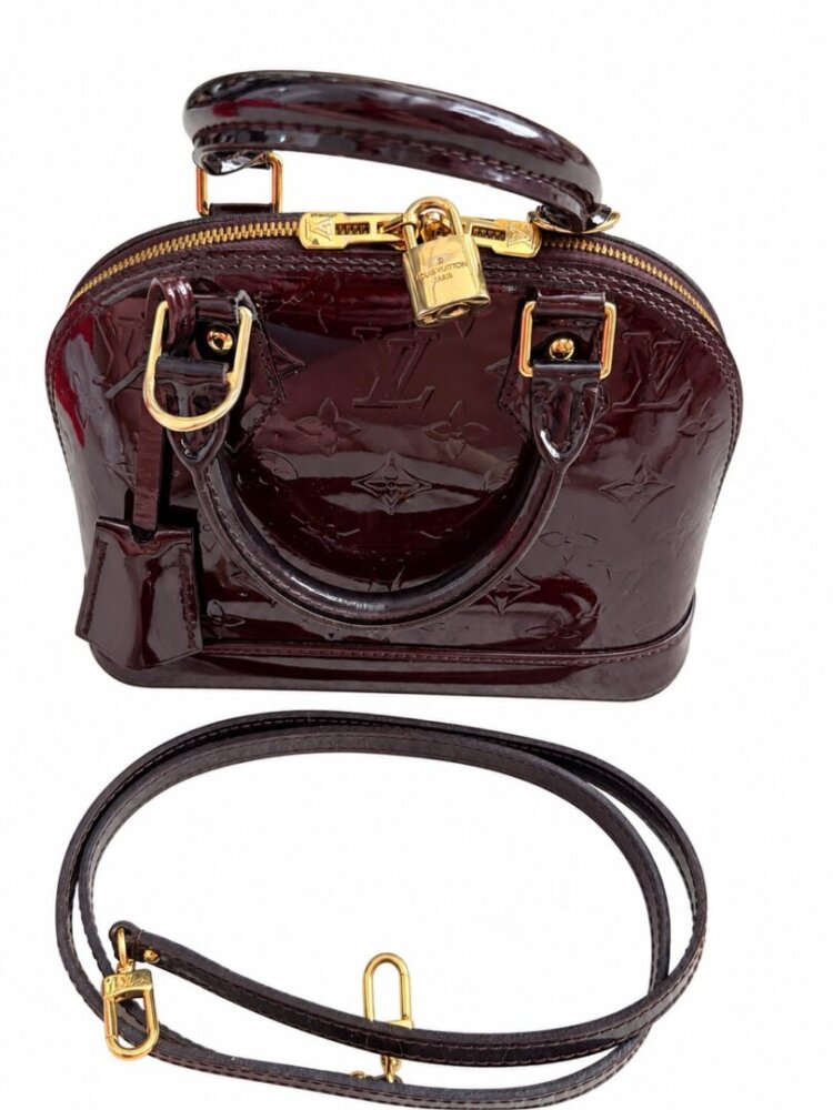 Louis Vuitton Amarante Monogram Vernis Alma BB Bag