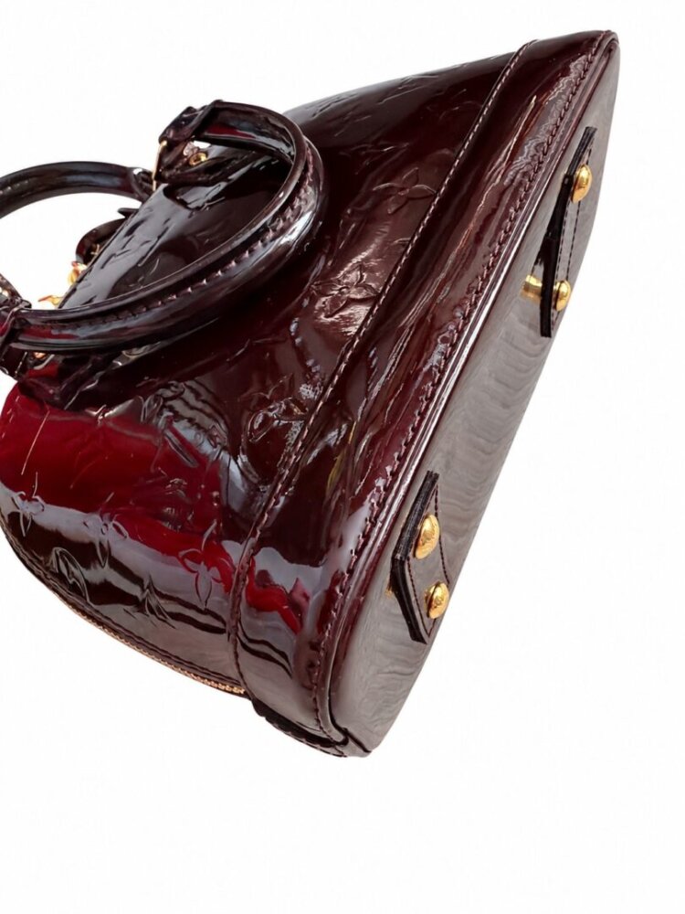 Louis Vuitton Amarante Monogram Vernis Alma BB Bag - Image 5